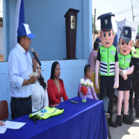 Feria de Seguridad Vial en Unidad Educativa Clemencia Rodríguez de Mora