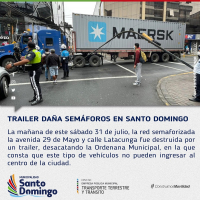 🚛 TRAILER DAÑA RED SEMAFORIZADA EN EL CENTRO DE LA CIUDAD