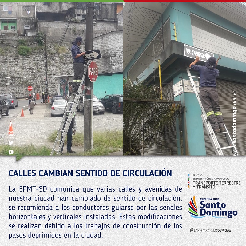 Cambios de sentido web