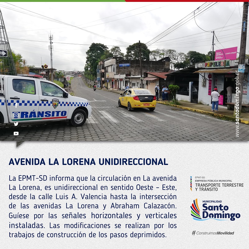 Cambios de sentido calle La Lorena web