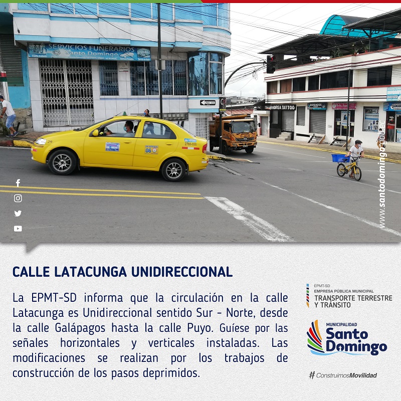 Cambios de sentido calle Latacunga web