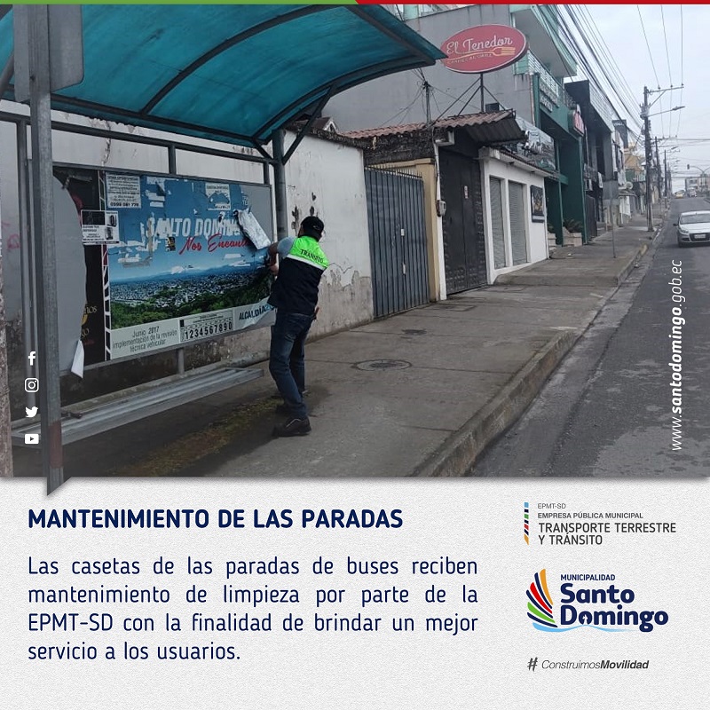 Limpieza paradas de buses web