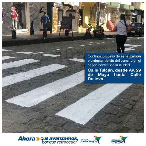 señalización calle Tulcán